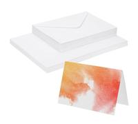 PATIKIL 50 Set Set di Cartoline d'Acquarello in Puro Cotone 140lb/300 Gsm