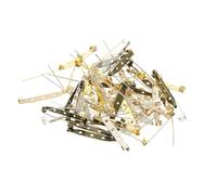 PATIKIL 50Pcs Spille Da Badge, Spille Di Sicurezza Da 40mm Barrette Spille Per Nome Con Fondo Piatto All'Ingrosso Per Vestiti DIY Crafts, Colorate