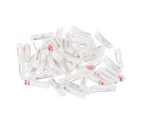 PATIKIL 50Pcs Spille Di Sicurezza, 22mm Spille Autoadesive Spille Bar Spille Targhette Spille All'ingrosso Piccole Con Strisce Adesive Piatte Per Abiti DIY Crafts, Bianco