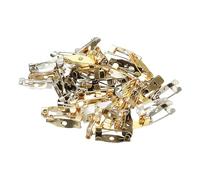 PATIKIL 50Pcs Spilli per Badge, Spilli a Barretta di Sicurezza da 15mm per Cartellini con Nome, Schienale Piatto per Vestiti, Lavoretti DIY, Colorati