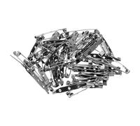 PATIKIL 50Pcs Spilli per Badge, Spilli da Balia a Barretta da 35mm con Schienale Piatto per Cartellini con Nome, Vestiti, Lavoretti DIY, Nero