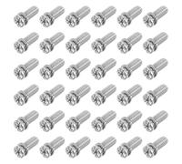 PATIKIL 50Pcs Viti Per Pale Ventilatore A Soffitto 1/4"-20 x 9/16 Argento | Acciaio Al Carbonio, Testa Phillips, Con Rondella, Per Motore Ventilatore A Soffitto
