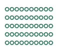 PATIKIL 50pz Anello O-Ring 7mm OD x 4mm ID x 1,5mm Larghezza Verde | per Guarnizioni Idrauliche Valvole Tubi Rubinetti, Sostituzione Guarnizione Tenuta FKM Metrica, Gomma Fluorurata