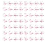 PATIKIL 50Pz Farfalle Decorative, Farfalle per Artigianato da 1" Kit Farfalle per Decorazioni Parete Fai da Te per Casa Abbigliamento Matrimonio, Rosa Chiaro