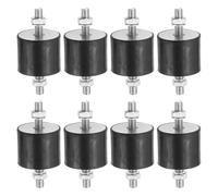 PATIKIL 50x60mm Supporti Antivibranti In Gomma Con Dadi, 8 Pezzi Supporti Isolanti A Forma Di Cilindro M6 Per Ridurre Le Vibrazioni Per Motori Garage Compressori Ad Aria Motori (Tipo VV)