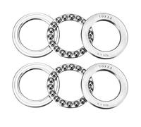 PATIKIL 51107 35mm x 52mm x 12mm ABEC3 Pressione Sfera Cuscinetti, 2pz Cromo Acciaio Una Via Direzione
