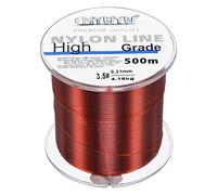 PATIKIL 547Iarde/1640FT Nylon Filo Pesca, 10Lb Monofilamento Corda Filo Fluorocarbonio Rivestito per Fai da Te Artigianato Appendere Decorazione, Vino Rosso
