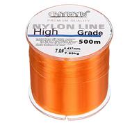 PATIKIL 547Iarde/1640FT Nylon Filo Pesca Lenza, 17Lb Monofilamento Corda Filo Fluorocarbonio Rivestito per Fai da Te Artigianato Appendere Decorazione, Arancione