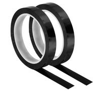 PATIKIL 55 Iarde/50M Nastro di Finitura Grip, 2pz 0,6 Pollici Nastro di Finitura in PU Accessori per Racchette Sigillo Appiccicoso per Tennis Badminton, Nero