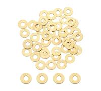 PATIKIL 56PCS Rondelle Piatte M5x12x1mm Guarnizioni In Ottone Anelli Dorato