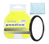PATIKIL 58mm Filtro, 1 Pz Protezione Filtro SLIM Protezione-UV Fotocamera Obiettivo Filtro Alluminio Ottica Fotocamera Accessori Cristallo Chiaro Fotografie per58mm 30mm Lenti