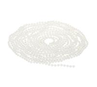 PATIKIL 5mm Perline Perle False Ghirlanda 16,4 Ft Perle Stringhe Catena Perle Rotolo per Artigianato Matrimonio Feste Casa Decorazioni Gioielli Realizzazione Natale Albero Bianco
