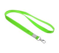 PATIKIL 5pz Collo Cordino 17" con Girevole Gancio Clip Fluorescente Verde | 0.6" Larghezza Piatto Cinghia Cordino, per Nome Etichetta Badge Porta ID Carta Chiavi