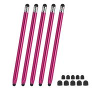 PATIKIL 5Pz Penne Stilo per Schermi Touch, 2" 1 Penna stilo Universale ad Alta Sensibilità per Telefoni Tablet Laptop Dispositivi con Schermo Touch, Rosso