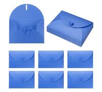 PATIKIL 6.1 X 4.1 Inch Mini Buste Con Chiusura A Cuore, 20Pc Buste Carine Portacarte Per Compleanni Matrimoni Regali Biglietti Di Auguri Aziendali, Blu Scuro