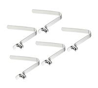 PATIKIL 6.5x5mm Kayak Pagaia Scatta, 5pz Morsetti a Molla per Kayak Clip per Palo della Tenda Acciaio Pulsante Cavo Blocco per Pagaia Campeggio Tenda Palo