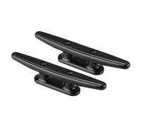 PATIKIL 6" Cleat per Barca in Nylon 2pz Dock Tacchette Piccola Corda Kayak per Barche Marine Canoe Kayak Decorazione, Nero