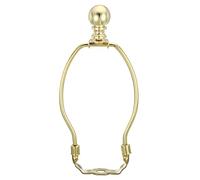 PATIKIL 6" Lampada Arpa Kit con Terminale, 1 Set Rimovibile Lampada Ombra Staffa Supporto, Fai da Te Illuminazione Accessori per Tavolo Lampade Terra Lampade, Oro Tono