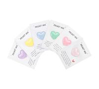 PATIKIL 6 Pezzi Cuore Abbraccio Tascabile 25mm Resina Blu