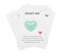 PATIKIL 6 Pezzi Cuore Abbraccio Tascabile 25mm Resina Verde