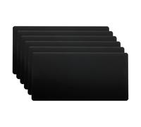 PATIKIL 6 Pezzi Lamiera Di Alluminio Anodizzato 3x2 Inch Spessore 1MM Nero