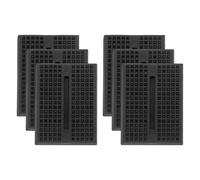 PATIKIL 6 Pezzi Mini Breadboard, Breadboard Senza Saldatura Piccolo Breadboard 170 Punti Di Collegamento Prototipo PCB Scheda Elettronica Piastre Autoadesive, SYB-170, Nero