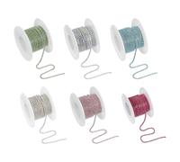 PATIKIL 6 Rotoli 5 Metri Catena A Cristalli Chiusa Multicolore (2mm)