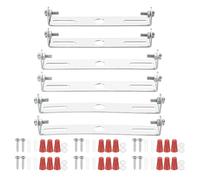 PATIKIL 6 Set 4,13", 4,53", 4,72" Kit Staffa Montaggio Universale per Lampada, 6 Set Piastra per Plafoniera con Barra Trasversale con Vite Lampadario a Sospensione per Lampada Soffitto