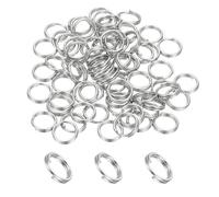 PATIKIL 60 Pc Anello A Doppia Spira Rotondo Anelli A Spira Piccoli Argento