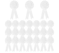 PATIKIL 60 Pz Nastri Premio, 1°, 2°, 3° Posto Nastro Riconoscimento Vincitore Nastro Premio Vuoto Nastri Medaglia Partecipazione per Eventi Sportivi Competizione, Bianco