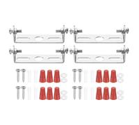 PATIKIL 60mm (2,36") Kit Staffa Montaggio Universale per Lampada, 4 Set Piastra per Plafoniera con Barra Trasversale con Vite Lampadario a Sospensione per Lampada Soffitto