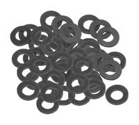 PATIKIL 60pz Rondelle Piatte in Gomma M5, Rondella Piatta 5mm ID x 12mm OD x 2mm Spessore Anello Tenuta Separatore Guarnizione per Tubo Rubinetto Tubo Acqua Bullone Fissaggio, Nero