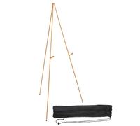 PATIKIL 63" Supporto da Cavalletto per Pittura, Cavalletto per Arte Pieghevole Grande Portatile Basso a Terra in Alluminio a Treppiede per Segni Poster Decorazioni Artistiche, Oro