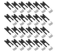 PATIKIL 66x19mm Faretto Clip Molla 24pz Diodo Emettitore Illuminazione Integrata Accessori Morsetti Protettivi per Soffitto Lampada Nero