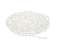 PATIKIL 6mm Perline Perle False Ghirlanda 16,4 Ft Perle Stringhe Catena Perle Rotolo per Artigianato Matrimonio Feste Casa Decorazioni Gioielli Realizzazione Natale Albero Bianco