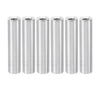 PATIKIL 6pz Distanziali Alluminio M3 3mm ID x 5mm OD x 25mm L Argento
