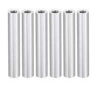 PATIKIL 6pz Distanziatori in Alluminio M3 3mm ID x 5mm OD x 30mm L Argenteo