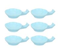 PATIKIL 6pz Piatto Inchiostro Portapenne Plastica Pratica Tradizionale Blu | per Scrittura Cinese e Giapponese, Piatto Inchiostropietra, per Principianti, Pittura