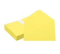 PATIKIL 6x4 Pollici Buste Per Inviti, 50 Pezzi Buste Per Cartoline A4 Con Aletta A V Per Matrimoni Compleanni Lauree Regali Feste, Colore Limone