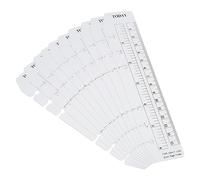 PATIKIL 7,1"x1,6" Segnalibro Righello, 10pz Scatto Righello Pagina Segnalibro Libro Segna Misurazione Strumenti per A6 Formato 6 fori Raccoglitore Notebook, Trasparente