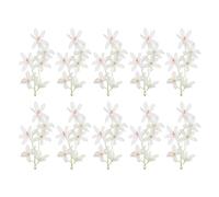 PATIKIL 7" Artificiale Orchidea Fiore 16pz Galleggianti Candele Simulazione Fiore Cilindro Vaso Riempitivo per Casa Matrimonio Decorazione Rosa