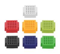 PATIKIL 7 Pezzi Mini Breadboard, Breadboard Senza Saldatura Piccolo Breadboard 25 Punti Di Connessione Prototipo PCB Bread Board Kit Elettronico Piastre, ZY-25, 7 Colori
