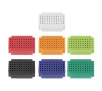 PATIKIL 7 Pezzi Mini Breadboard, Breadboard Senza Saldatura Piccolo Breadboard 55 Punti Di Connessione Prototipo PCB Bread Board Kit Elettronica Piastre, ZY-55, 7 Colori