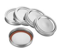 PATIKIL 70mm / 2-3/4" Normale Bocca Ferro Muratura Barattolo Coperchi, 1Set/8pz Split- Tipo Inscatolamento Barattoli Tappi per Cucina Stoccaggio