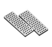 PATIKIL 70mm 240 Grana Extra-Grosso Sci Snowboard Diamante Pietra 2pz Sci Bordo Affilatore Diamante Bordo Lime Snowboard Pietra Dentellata Nero