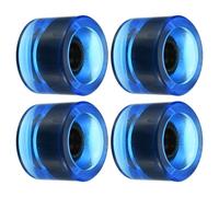 PATIKIL 70mm 78A Long Board Ruota Morbide, 4pz Cruiser Ruote Street Ruote per Skateboard Skateboard Ruota Sostituzione PU, Trasparente Blu
