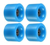 PATIKIL 70mm 78A Long Board Ruote con Nero ABEC-9 Cuscinetti, 4pz Morbide Ruote Cruiser Strada Ruote per Skateboard Skateboard Ruote PU, Blu