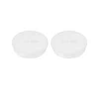 PATIKIL 70mm OD Tubo Foro Tappi, 2pz Rotondo Recinzione Post Tubo Inserto Coperchio Tubo Estremità Tappo per Tubatura Protezione, Bianco