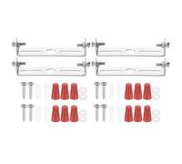 PATIKIL 75mm (2,95") Kit Staffa Montaggio Universale per Lampada, 4 Set Piastra per Plafoniera con Barra Trasversale con Vite Lampadario a Sospensione per Lampada Soffitto