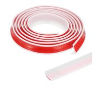 PATIKIL 79 Pollici Soglia Doccia Pieghevole Diga Acqua, Barriera Stopper Doccia Autoadesiva Splash Guard per Porta Doccia Senza Telaio, Bianco (0.8"Lx0.5"P)